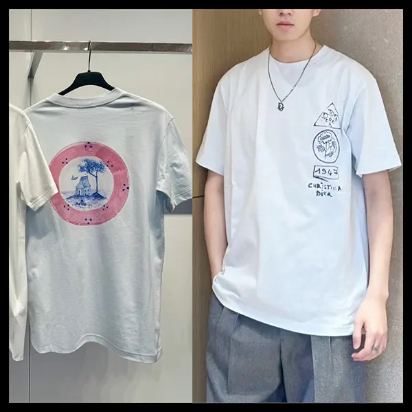 すぐ届☆ディオール Tシャツリラックスフィット 583J696B0817