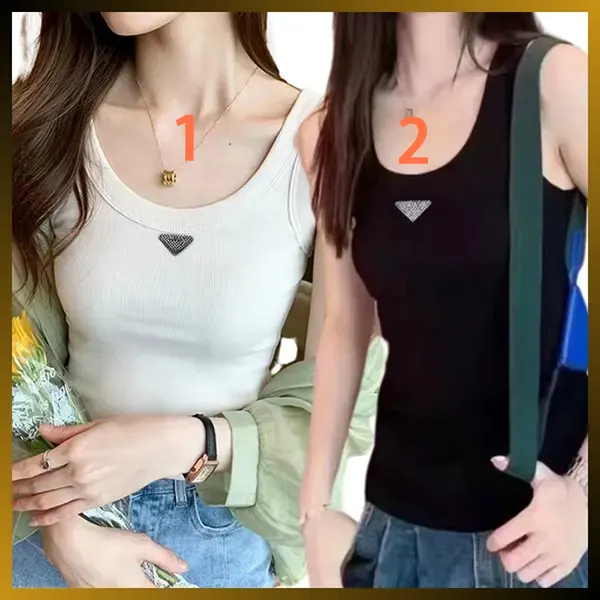 プラダ リブニット タンクトップ ロゴ 39546X