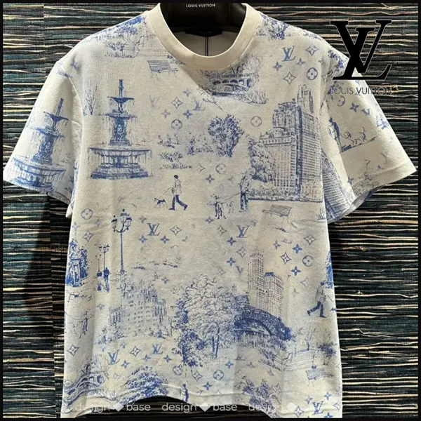 ルイヴィトン プリントコットンピケ Tシャツ コピー 1AGJYX