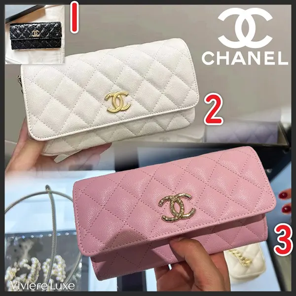 シャネル 長財布 フラップウォレット AP3976 B16267 10601