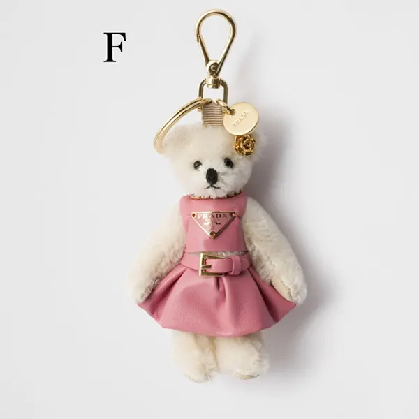 使い勝手の上手☆プラダ コピー メタルリング付 Teddy バッグチャーム 1TO050_2EVI_F0009