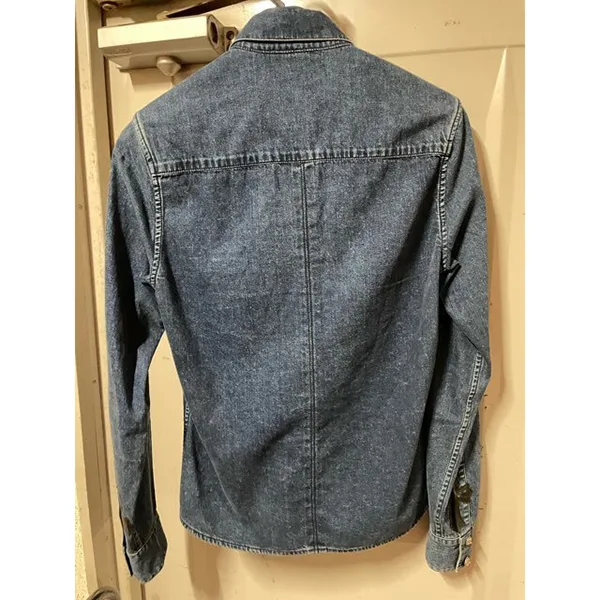 人気商品★クロムハーツ LOOSE ENDS デニムシャツ 偽物 レザーパッチ ch25424