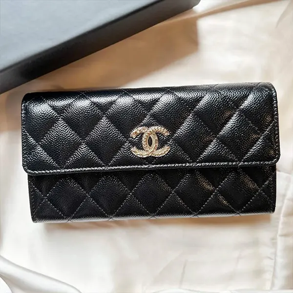 シャネル 長財布 フラップウォレット AP3976 B16267 10601