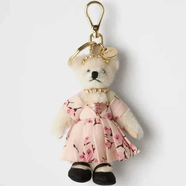 使い勝手の上手☆プラダ コピー メタルリング付 Teddy バッグチャーム 1TO050_2EVI_F0009