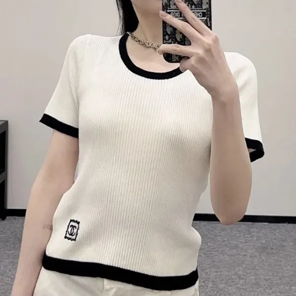 シャネル トップス Tシャツ CCロゴ P79495 K11480 NAEEL