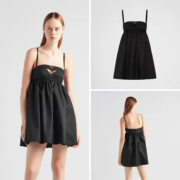 日本人気◆[N級]プラダ Re-Nylon mini-dress シースミニドレス 230702_1WQ8