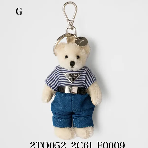 使い勝手の上手☆プラダ コピー メタルリング付 Teddy バッグチャーム 1TO050_2EVI_F0009