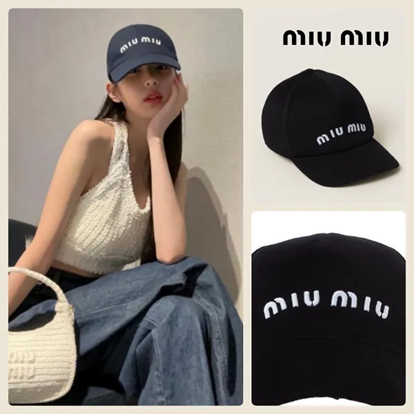 バイラ付録[N級品]ミュウミュウ Baseball Cap キャップ帽 5HC179068F0967