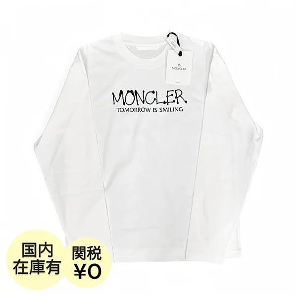 モンクレール グラフィティ ロゴ ロングスリーブ Tシャツ コピー ロンT K1091 8D00005 89AJS