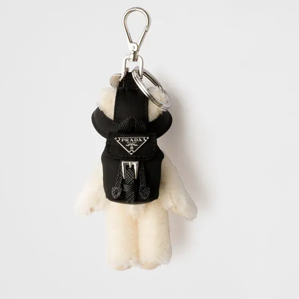 使い勝手の上手☆プラダ コピー メタルリング付 Teddy バッグチャーム 1TO050_2EVI_F0009