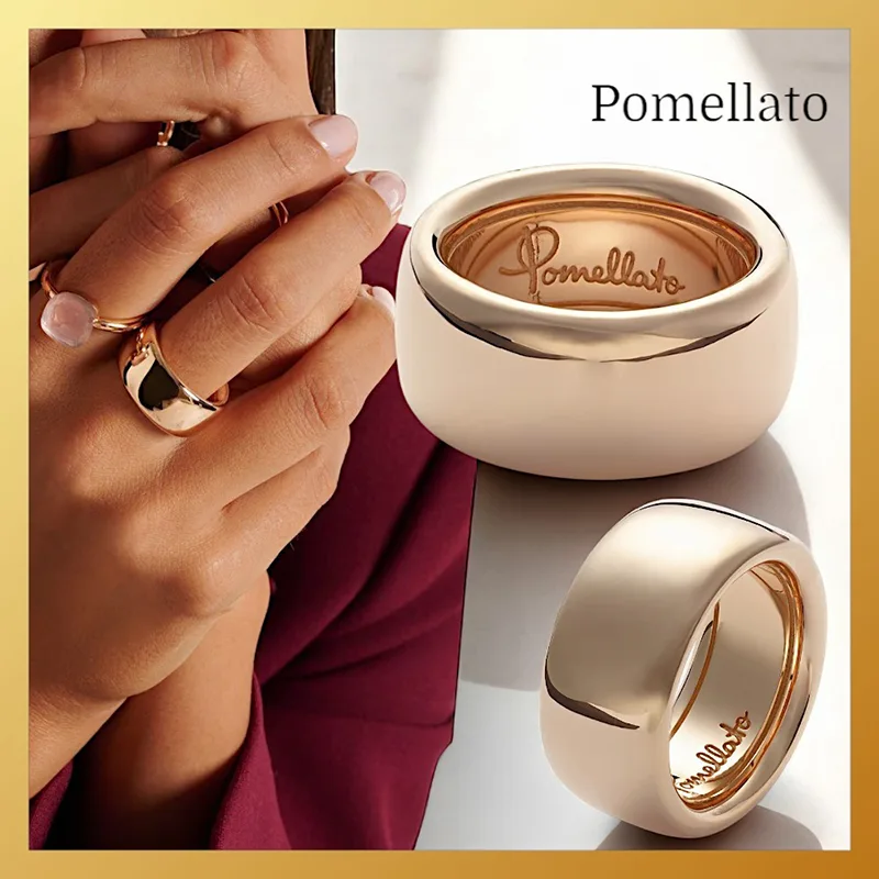 Pomellato コピー 一生モノの輝き☆ Iconica18Kローズゴールドリング po0616