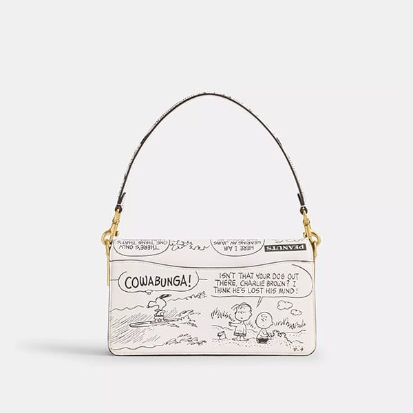 スヌーピー限定コラボ【コーチ】タビーショルダーバッグ26 CCB04