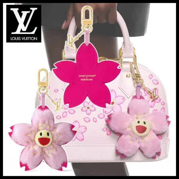注目商品！ルイヴィトン 偽物 村上隆コラボ☆LV × TM キーホルダー・チェリーブロッサム M02485