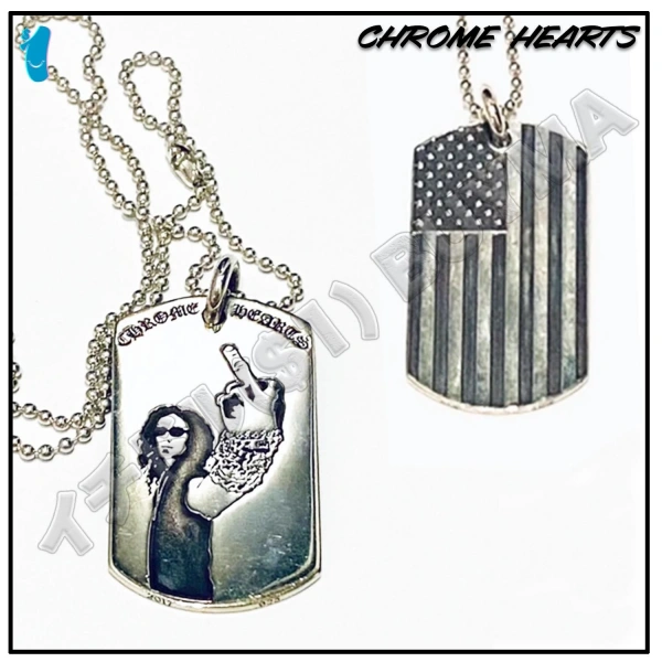 クロムハーツ リチャード スターク アメリカ DOG TAG ネックレス 偽物 ch2567