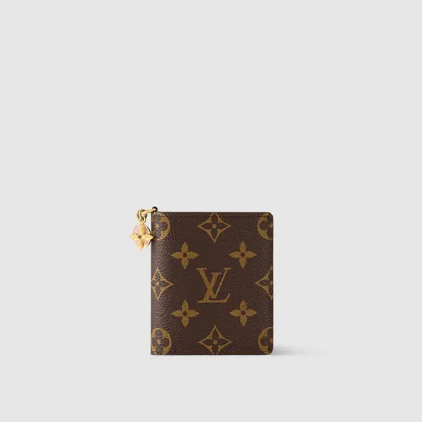 2025SS◆[N級品]ルイヴィトン コピー チャーム付き ポケットウォレット チャーム 折りたたみ財布 M14628