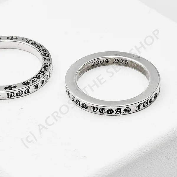 [N級品]激安クロムハーツ スペーサー Las Vegas 偽物  FUCK YOU RING 3㎜ ch2571610