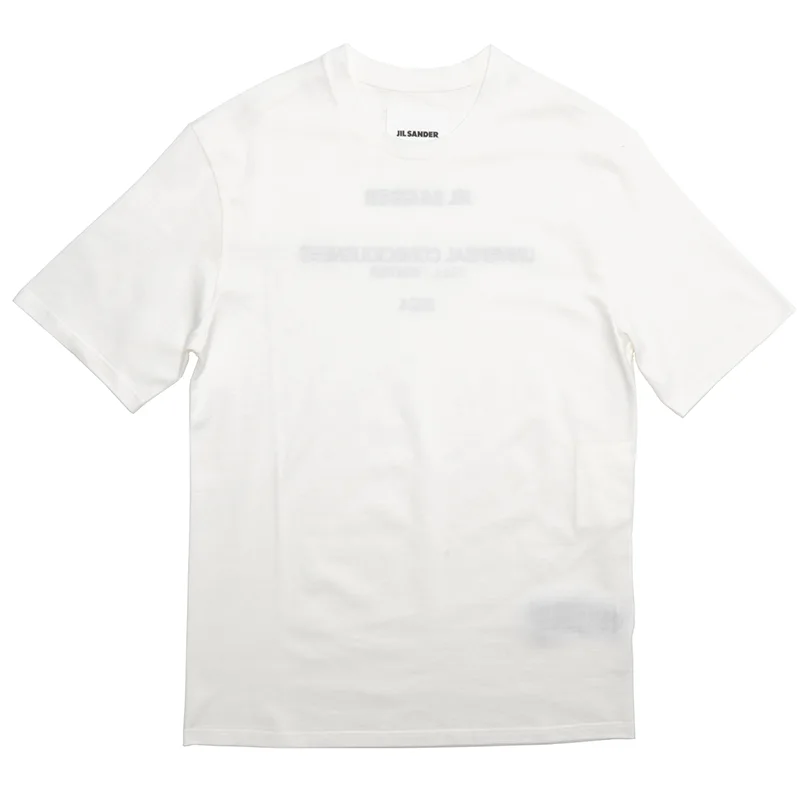 7日間返品返金保障ジルサンダー ロゴ クールネックTシャツ コピー 2色 J22GC0189J46219001