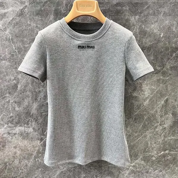ミュウミュウ シームレス メランジ Tシャツ スーパーコピー MJN566