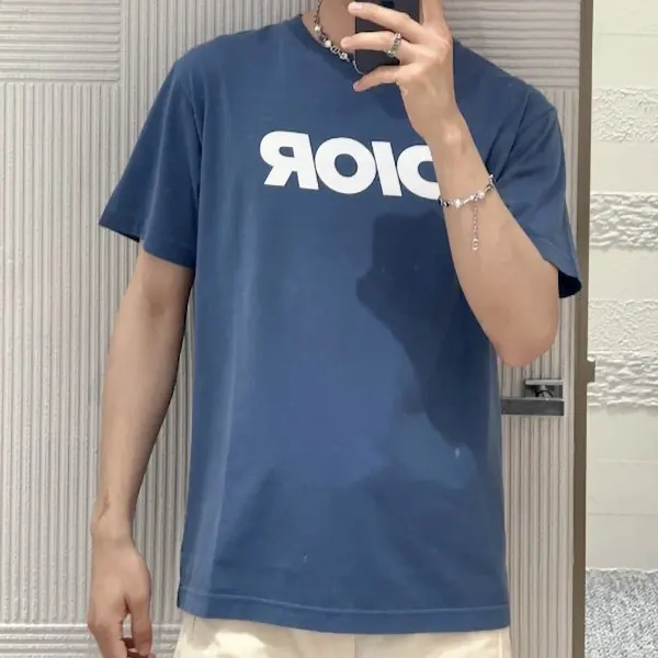 [N級品]激安ディオール カジュアル フィット 半袖 Tシャツ コピー 483J696D0847