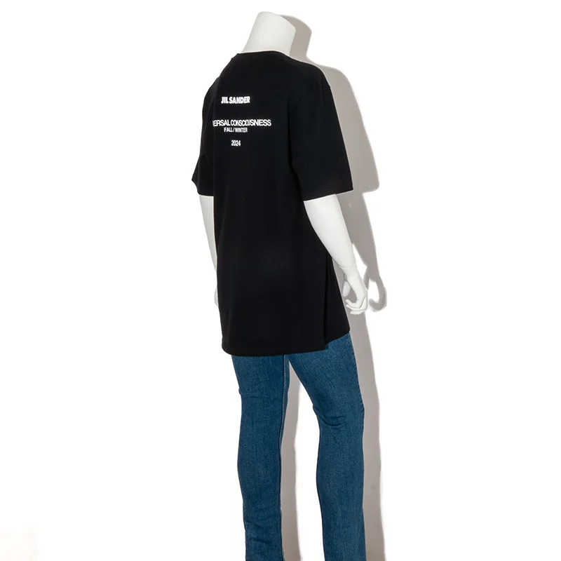 7日間返品返金保障ジルサンダー ロゴ クールネックTシャツ コピー 2色 J22GC0189J46219001