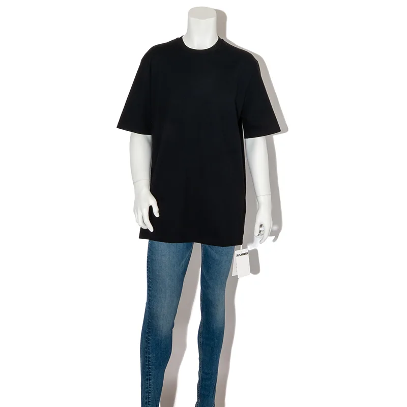 7日間返品返金保障ジルサンダー ロゴ クールネックTシャツ コピー 2色 J22GC0189J46219001