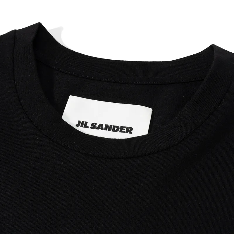 7日間返品返金保障ジルサンダー ロゴ クールネックTシャツ コピー 2色 J22GC0189J46219001