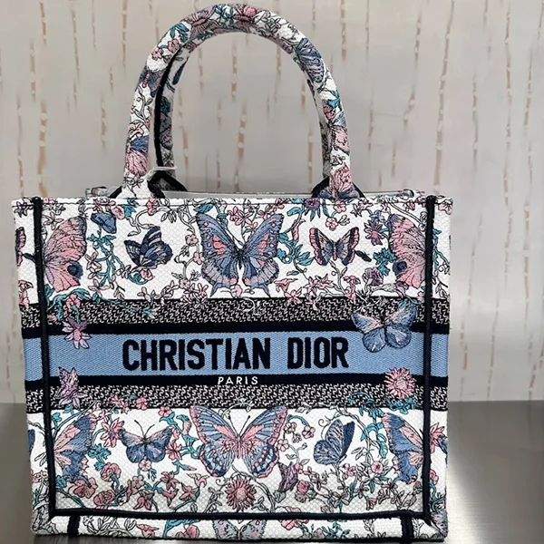 【ディオール】 Book Tote バッグ パチモン スモール cd250710