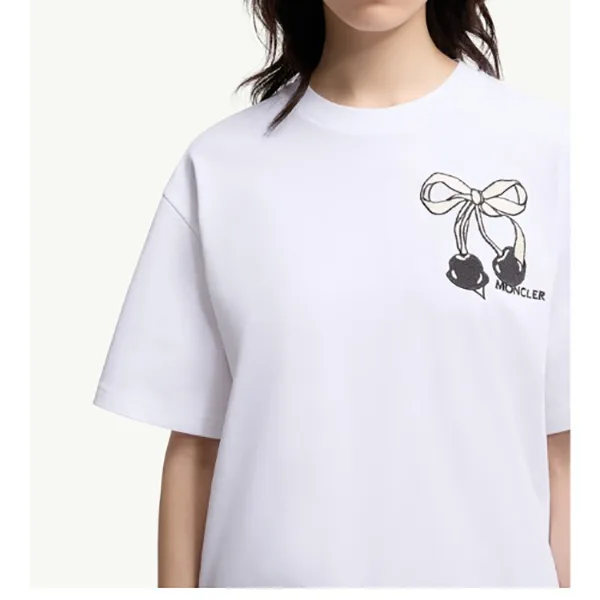 モンクレール ビーズロゴ コットン Ｔシャツ パチモン K20938C000
