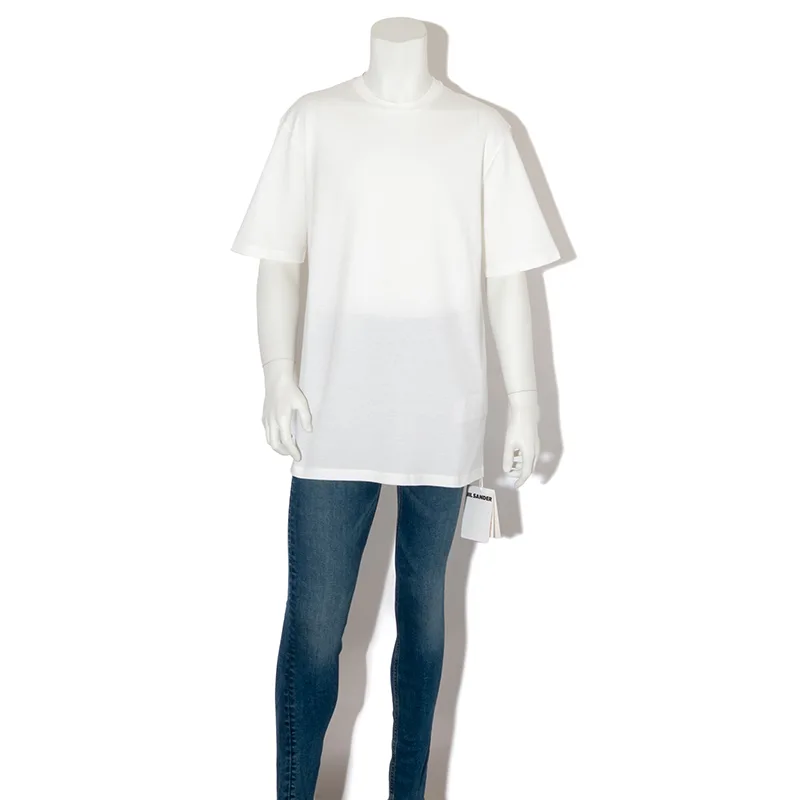 7日間返品返金保障ジルサンダー ロゴ クールネックTシャツ コピー 2色 J22GC0189J46219001