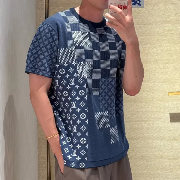 【偽物】ルイヴィトン ダミエTシャツ 偽物 ユニセックス 1AIMBU