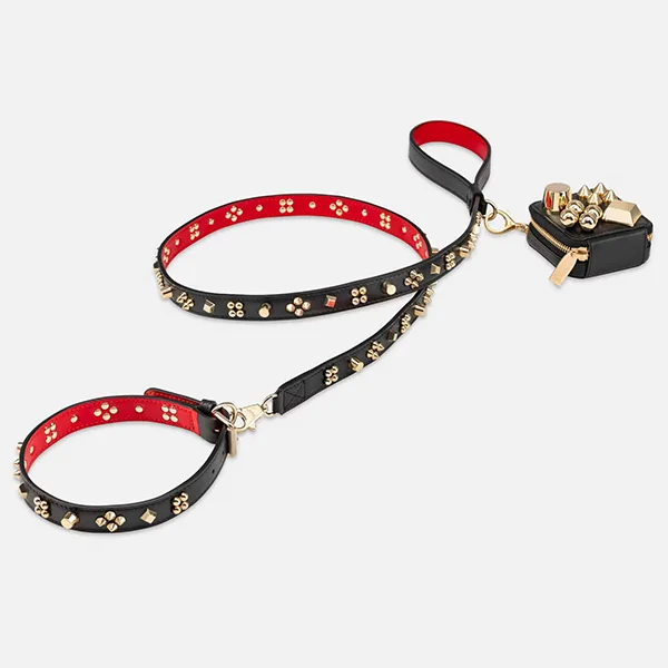 ルブタン Loubicollar コピー レザー 犬用 首輪＆リード セット lo258141