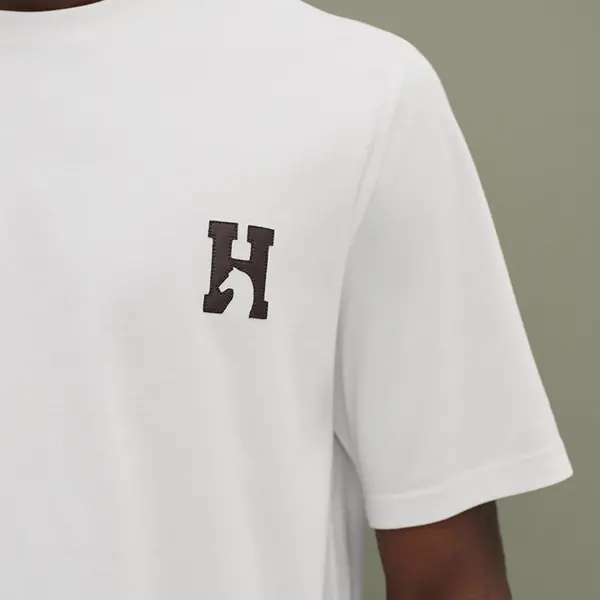 エルメス 「HCheval」ミニレザーパッチTシャツ H567810HA64LA