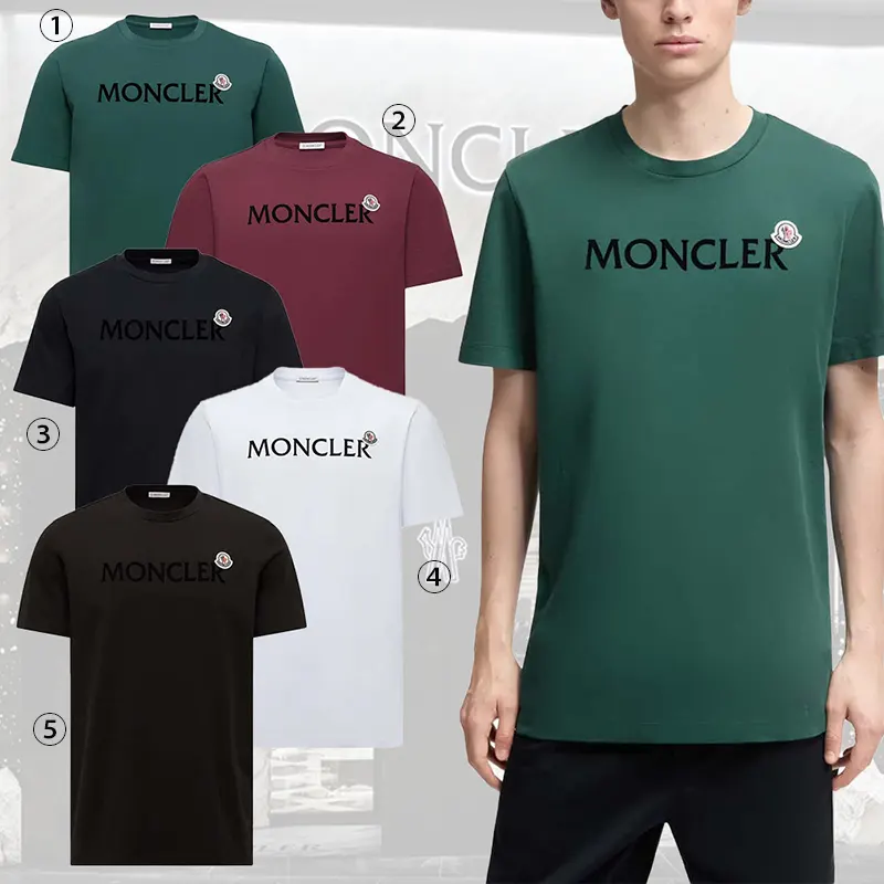 バイラ付録[N級品]モンクレール メンズ Tシャツ パロディ 半袖 コットンジャージー 5色 mk20250801