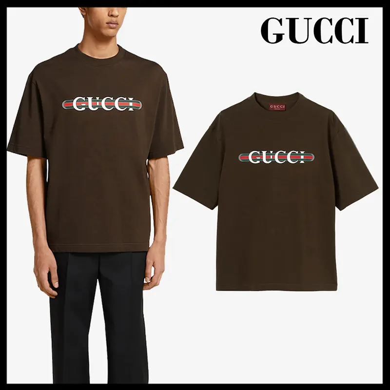 グッチ プリントコットンジャージーTシャツ コピー商品 gc321123