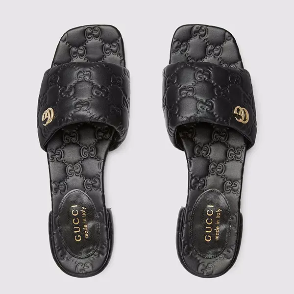 グッチ ダブルG付き ウィメンズスライドサンダル 816330