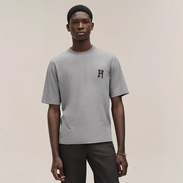 エルメス 「HCheval」ミニレザーパッチTシャツ H567810HA64LA