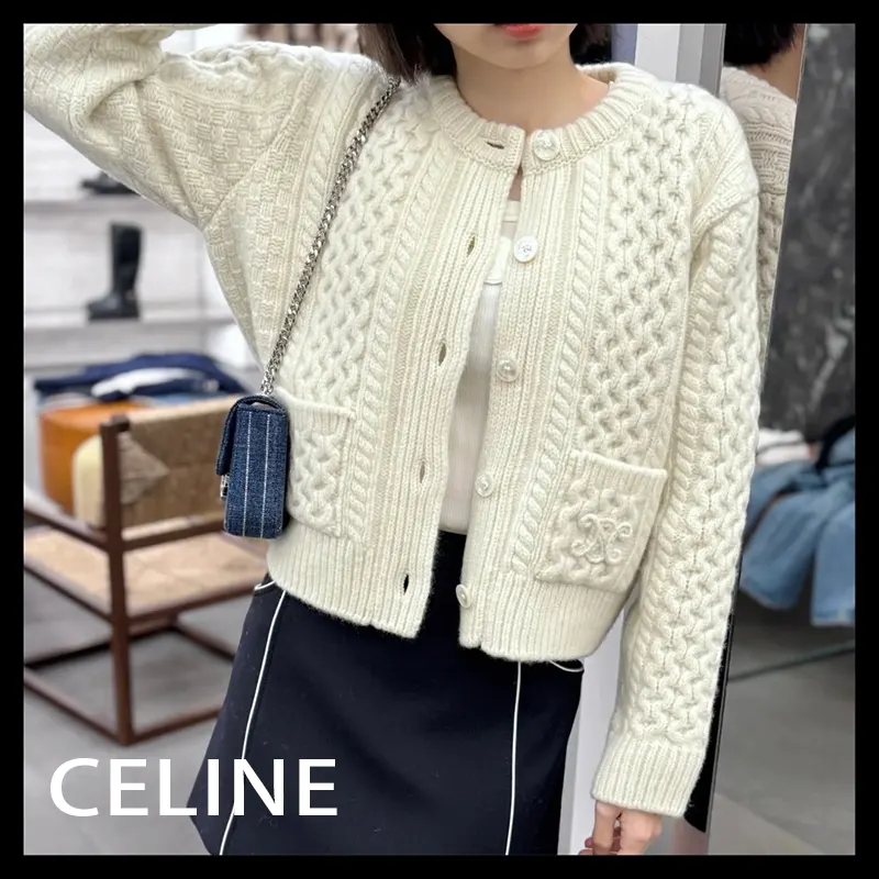 セリーヌ コピー商品 トリオンフ カーディガン アランウール sl20250808