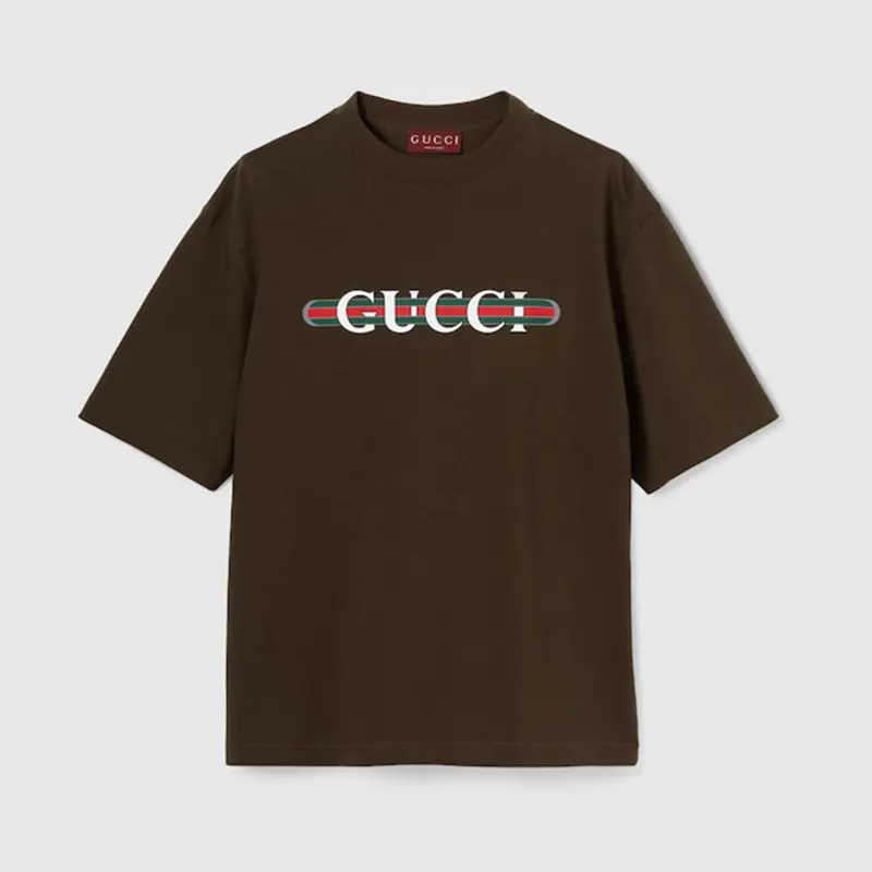 グッチ プリントコットンジャージーTシャツ コピー商品 gc321123