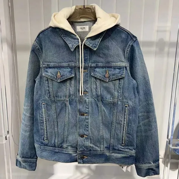 大特価★★セリーヌ★フード付き トラッカージャケット コピー/ウォッシュ デニム 2Q858930F.07UW