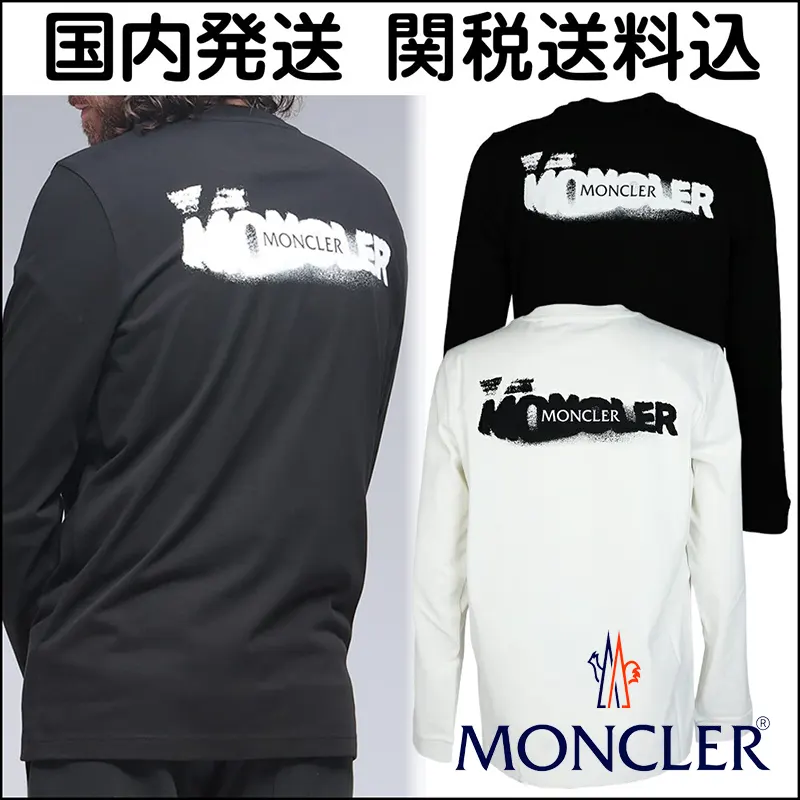 送料無料モンクレール n級品 グラフィック ロング Tシャツ 2色 mk31156263