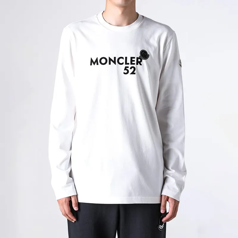 [N級品]新作限定モンクレール ロゴ ロングスリーブ 长袖 Tシャツ 並行輸入品 2色 mk21135521