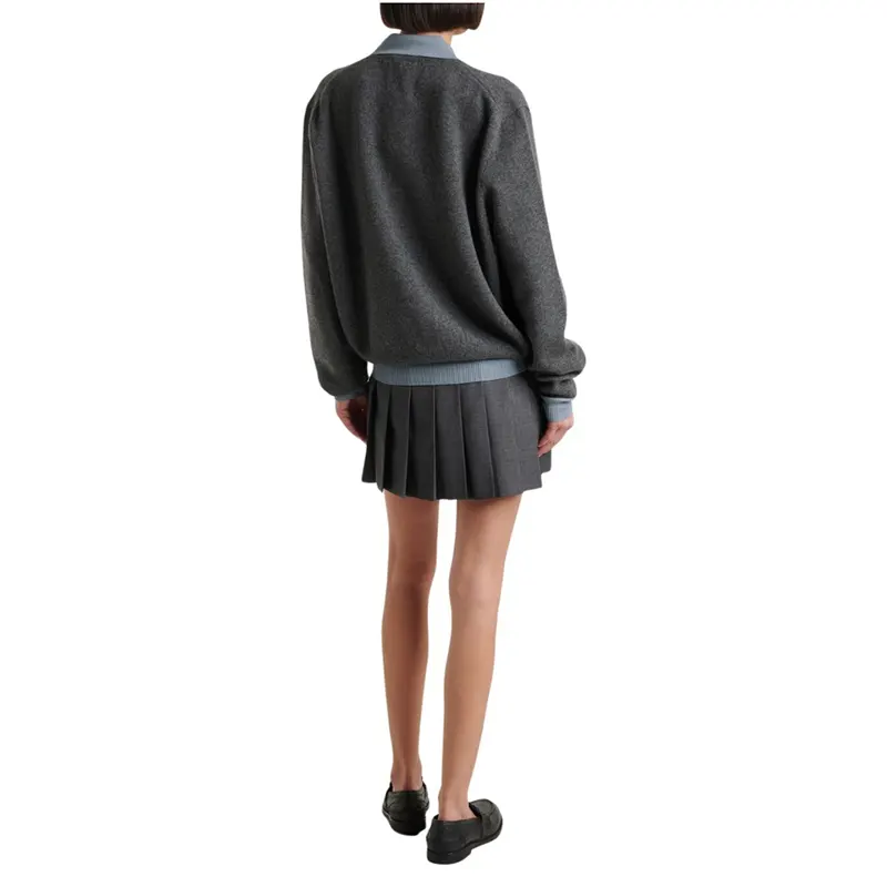 ミュウミュウ カシミア×ウール ポロセーター n級品 miu655325