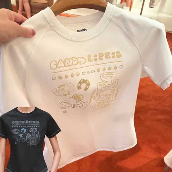 人気急上昇[N級]★大人可愛い★【エルメス】キャンディリブリス Tシャツ 偽物 h259252
