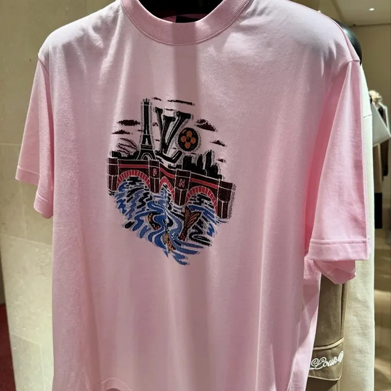 ルイヴィトン シティスタンプジャカード Tシャツ パロディ 1AIMMM