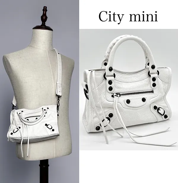 注目度抜群！バレンシアガ Le City Mini レザーショルダーバッグ n級品 8063952ABEK1000