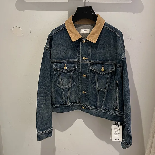 お洒落[N級品]◆【セリーヌ】デニムジャケット コピー ロゴ刺繍 早い者勝ち！2Q493365M.07DU