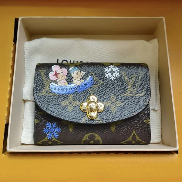 【ホリデー限定！】ルイヴィトン コピー★ポルトモネ・ロザリ ミニ財布 折りたたみ財布 M15323