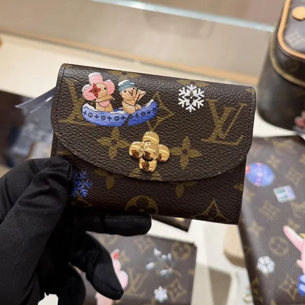 【ホリデー限定！】ルイヴィトン コピー★ポルトモネ・ロザリ ミニ財布 折りたたみ財布 M15323