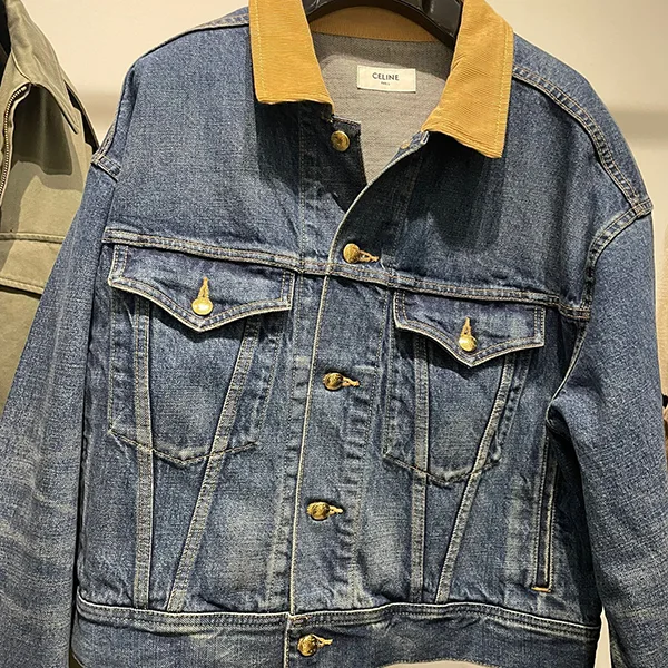 お洒落[N級品]◆【セリーヌ】デニムジャケット コピー ロゴ刺繍 早い者勝ち！2Q493365M.07DU