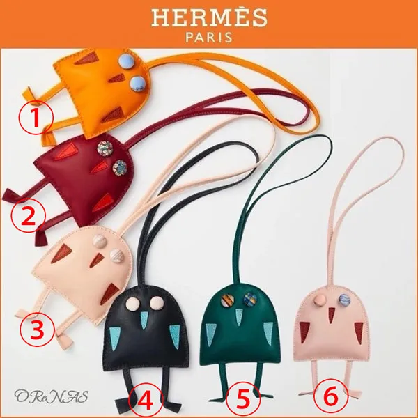 2025新作[N級品]【愛らしい見た目に欲しくなる♪】エルメス 偽物 Hibouton charm H1107448 92